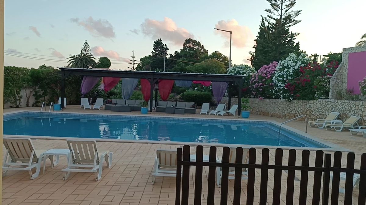 Pool in the evening